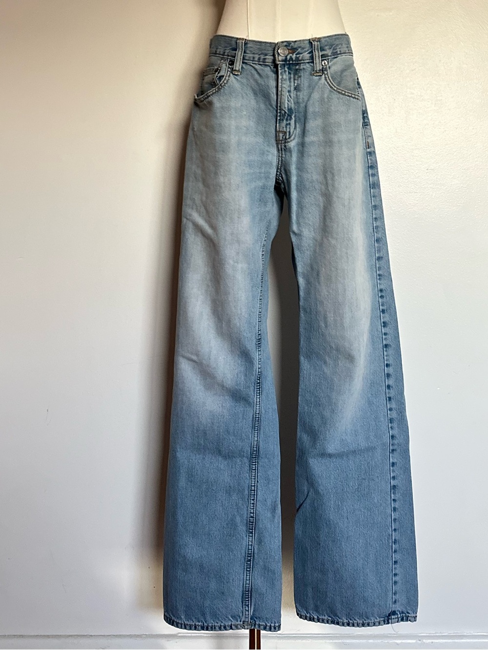 Men's American Eagle Light Wash Relaxed Fit Baggy Boyfriend Jeans 32x34